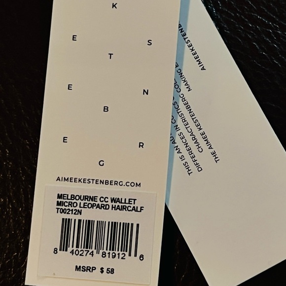 COPY - 🆕 Aimee Kestenberg Melbourne CC Leopard Micro Leather Wallet - Picture 10 of 10